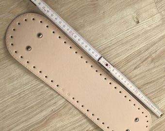 Faux Leather Bag Base 40cm x 10cm, Crochet Knitting Supplies