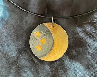 Starry Night Keum Boo Pendant/Necklace