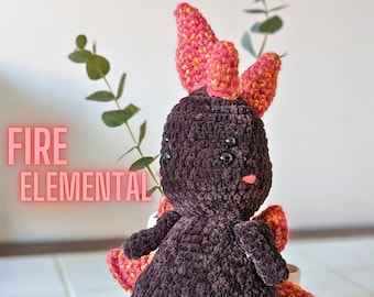 Haakpatroon voor een vuurelement – Vulcanos Amigurumi PDF (Direct te downloaden)