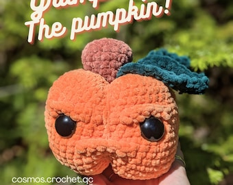 Modèle au crochet citrouille grincheux, Halloween Amigurumi DIY (Modèle PDF)
