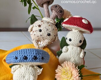 Zauberhafte Pilz Fee Amigurumi Muster, Cottagecore Woodland häkeln Bundle, DIY Handwerk, Instant Download