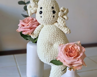 Haakpatroon voor een windelementaal – Wolkenamigurumi PDF, Fantasy DnD, Heks (Direct downloaden)
