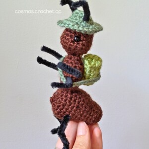 Handmade crochet ant doll amigurumi from fantasy insect pattern collection