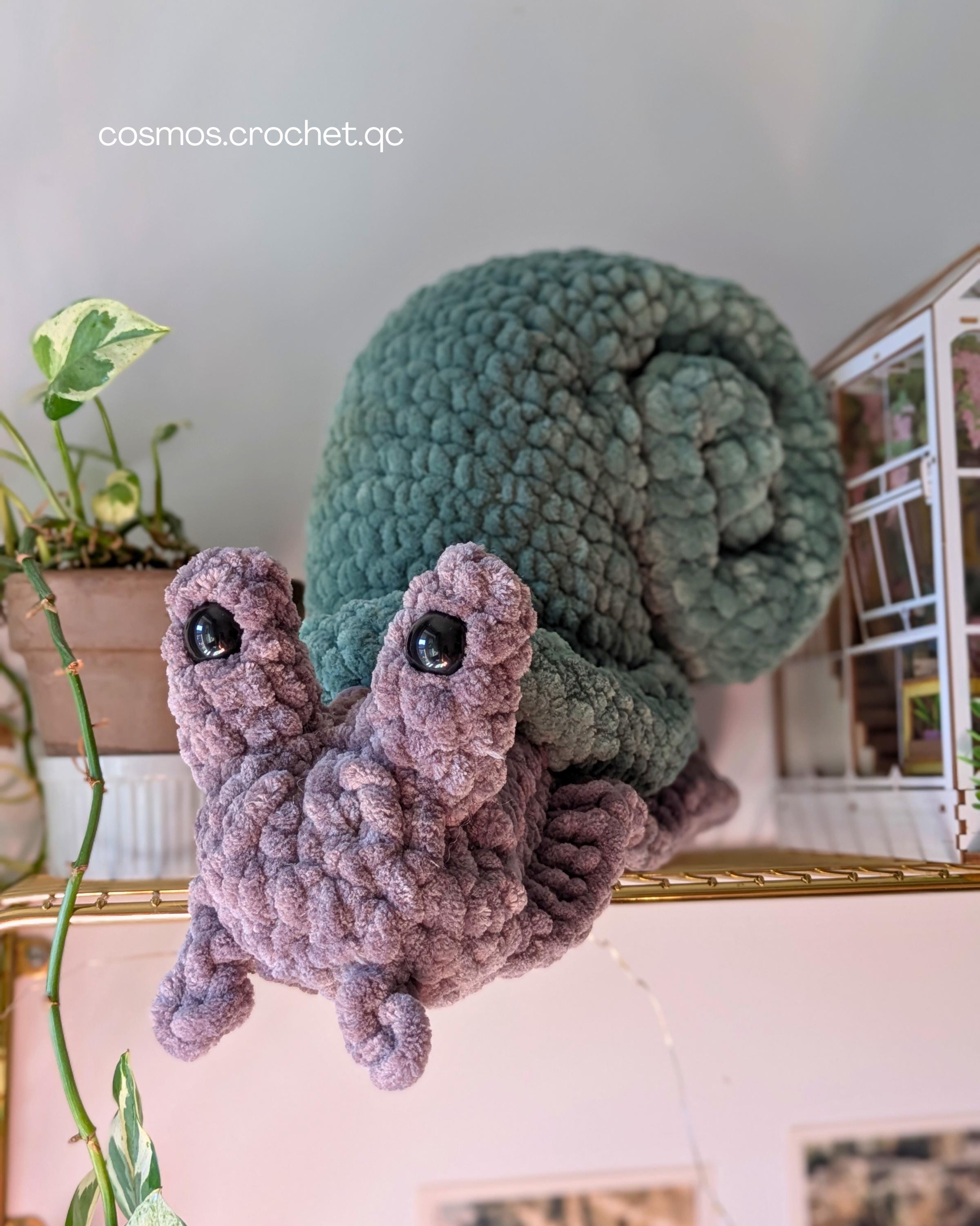 40 Crochet Snails, Slugs, Caterpillars, and Worms Patterns Worth Noticing 36 Jumbo Snail Crochet