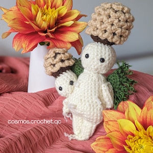 Crochet Morel Mushroom Amigurumi Pattern, Cottagecore Fairy Decor, Instant Download, DIY Craft Project