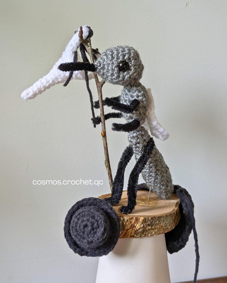 Fantasy plague doctor crochet doll from tabletop RPG inspired character pattern