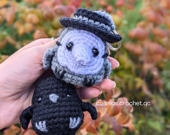 Plague Doctor Crow Crochet Bundle – Craig & Willow Amigurumi PDF, Goth Keychain, Dark Academia Gift, Instant Download
