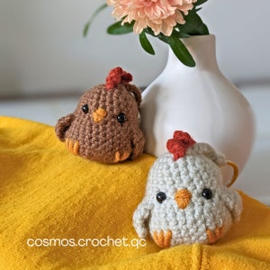 Crochet Chicken Pattern Keychain - Crochet Your Own Adorable Chick Toy