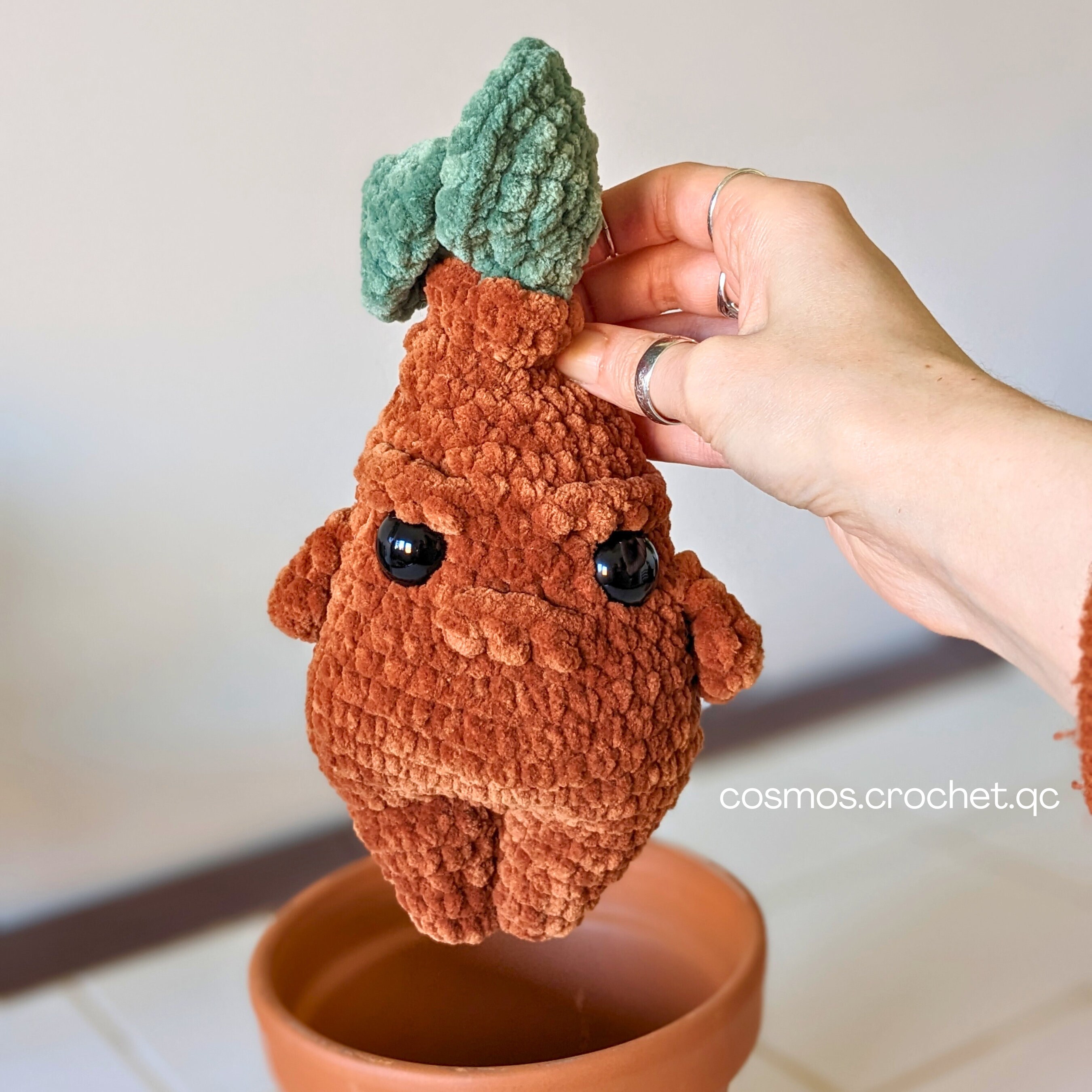 怒ったマンドラゴラの編み図 - 風変わりな植物のあみぐるみPDF - Etsy 日本