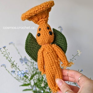 Crochet Mushroom Pattern, Chanterelle Design, DIY Amigurumi Tutorial, Crocheted Fungi Handmade Gift
