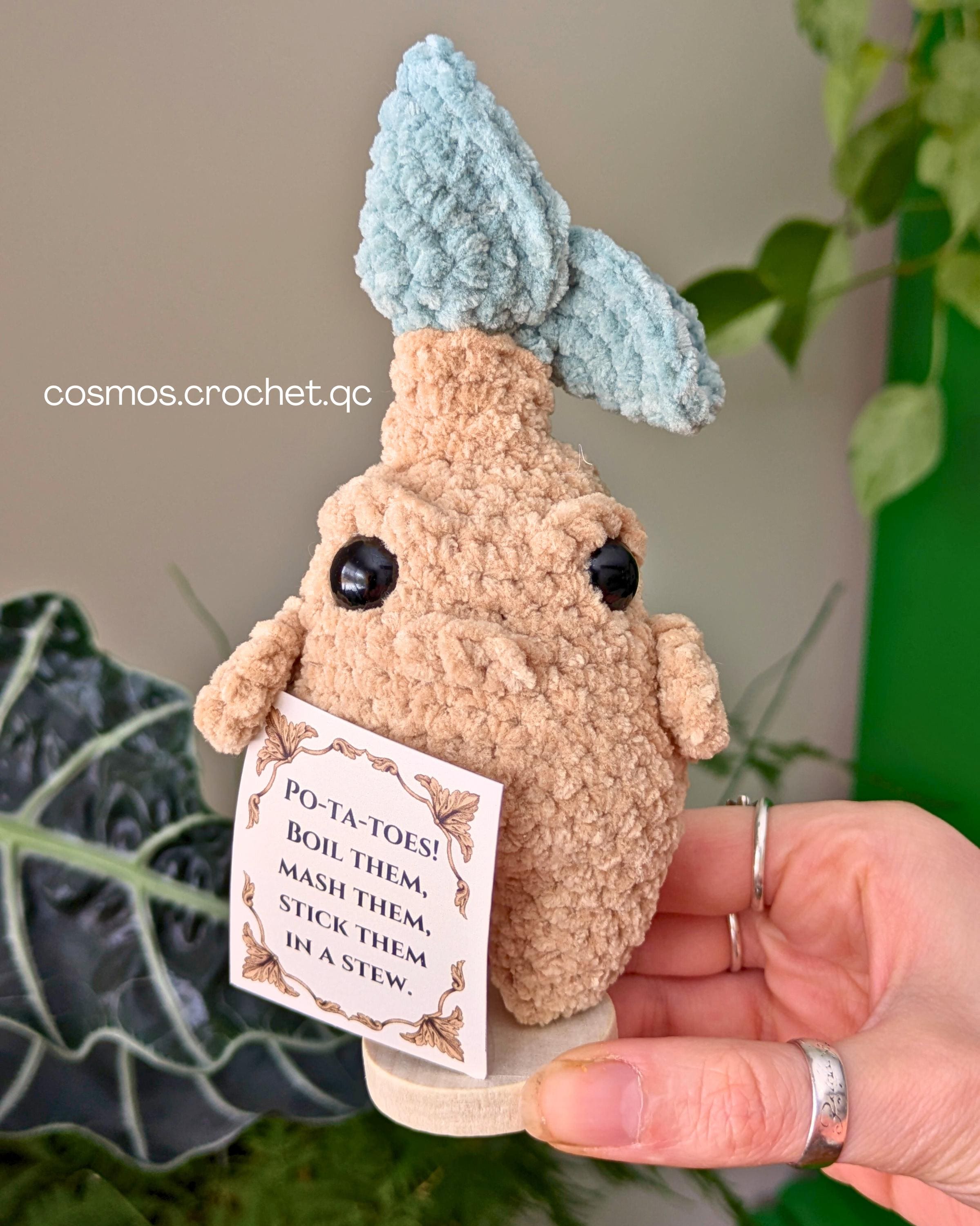 38 Crochet Kawaii Patterns with Keychains, Amigurumi, Hats, and Coasters 13 Potato Crochet Pattern Kawaii Amigurumi