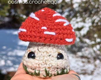 Pilz Häkelanleitung - Cottagecore Amigurumi PDF, anfängerfreundlich, Naturplüsch, Instant Download