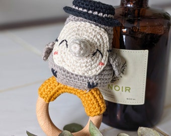Plague Doctor Rattle Crochet Pattern, Amigurumi Toy Pattern, Steampunk Crochet, DIY Craft Supplies, Handmade Gift
