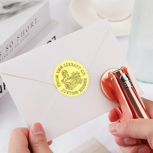 Sello de biblioteca personalizado, grabador de logotipo personalizado, sello de grabado, grabador personalizado, grabador de boda personalizado, grabador personalizado