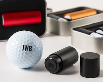 Custom Personalized Stamp For Golf Ball, Pre-Inked Golf Ball Stamp, Metal Stamps Ball Marker, Custom Logo Rubber Stamp, Golf Ball Stamp