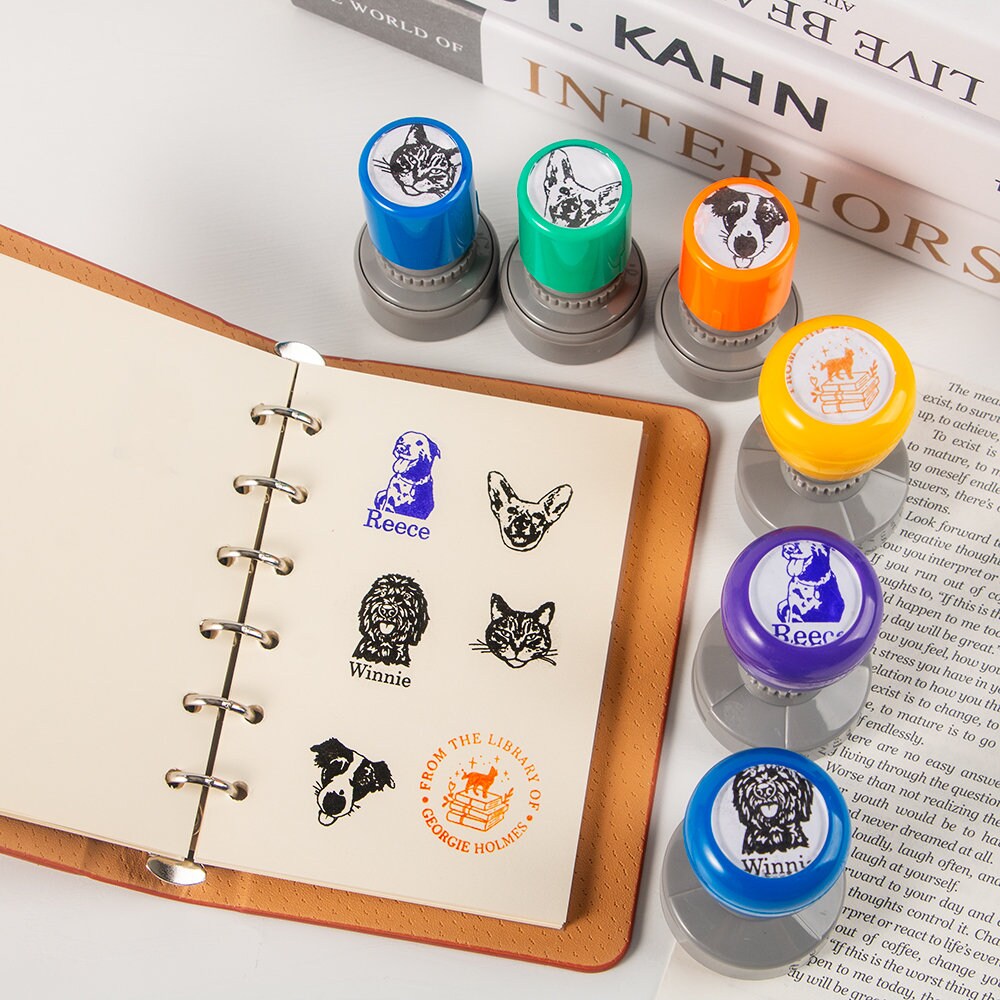 Custom Personalized Pet Stamp - Custom Pet Stamp & Name - Unique Stamp for Animal Lovers
