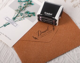 Custom Self-Inking Stamp, Custom Logo Stamp, Custom Return Address Stamp, Custom Wedding Stamp,Packaging Stamp,Stationery Stamp,Custom Stamp