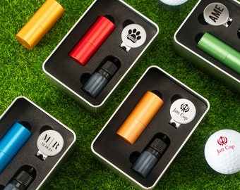 Personalized Golf Gift, Custom Golf Stamp Set, Golf Ball Stamp, Custom Personalized Ball Stamp, Custom Golf Ball Stamp, Custom Hat Clips