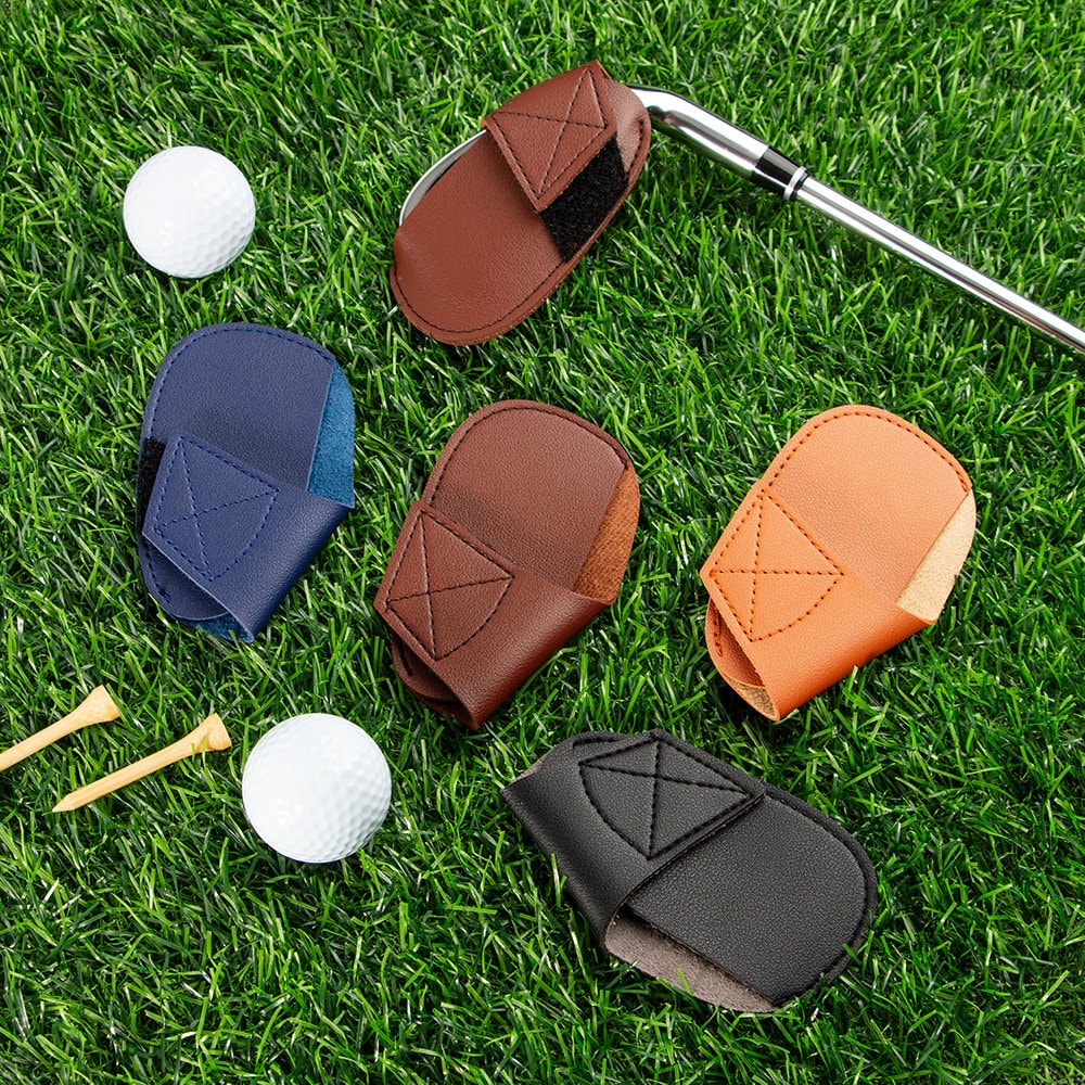 Custom Leather Golf Club Covers, Golf Iron Cover, Iron Head Covers, Custom Golf Accessory, Golf Head Covers, Custom Personalized Golf Gift