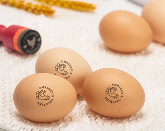 Egg Seal With Safe Ink, Custom Egg Box Stamp, Fresh Eggs Stamp, Stamp For Eggs,Stamp For Egg Box, Egg Marking Stamp, Personalized Egg Stamp