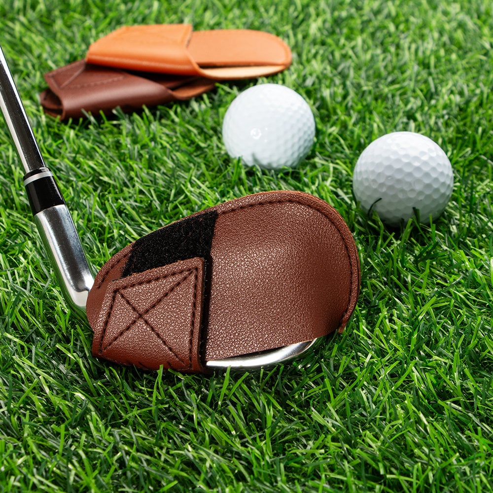 Custom Leather Golf Club Covers, Golf Iron Cover, Iron Head Covers, Custom Golf Accessory, Golf Head Covers, Custom Personalized Golf Gift