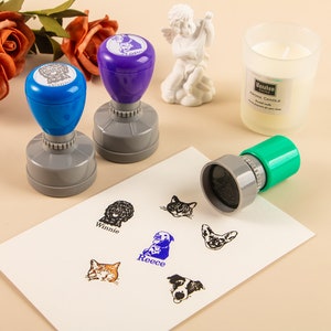 Sello personalizado para mascotas, sello personalizado para mascotas y nombre, sello personalizado para mascotas, sello para mascotas, sello personalizado para animales, regalo para amantes de los animales