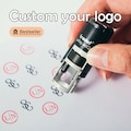 Custom Mini Loyalty Card Stamp, Custom Mini Rubber Logo Stamp, Custom Mini Self Inking Stamp, Coffee Card Stamp, Custom Loyalty Card Stamp product logo