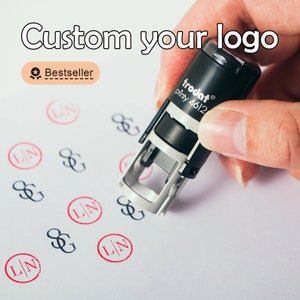 Benutzerdefinierte Mini-Treuekartenstempel, benutzerdefinierte Mini-Logo-Stempel, benutzerdefinierter Miniselbstfarbstempel, Kaffeekartenstempel, benutzerdefinierter Ministempel