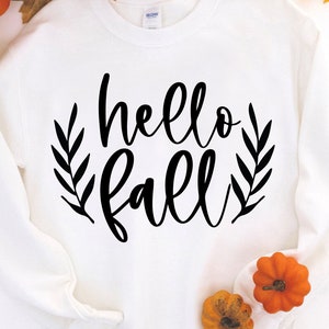 Hello Fall Svg, Fall Svg File, T-Shirt Svg, Fall Cut Files, Cricut Svg, Fall Saying, Fall Svg Designs, Cricut Files, Silhouette Cut Files