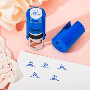 Tampon de signature personnalisé, Mini tampon de carte de fidélité personnalisé, Tampon de logo en caoutchouc personnalisé, Mini tampon auto-encreur personnalisé, Tampon de carte de fidélité personnalisé