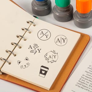 Aangepaste bedrijfslogostempel, aangepaste gepersonaliseerde stempel, aangepaste klantenkaartstempel, aangepaste ministempel, aangepaste leraarstempel