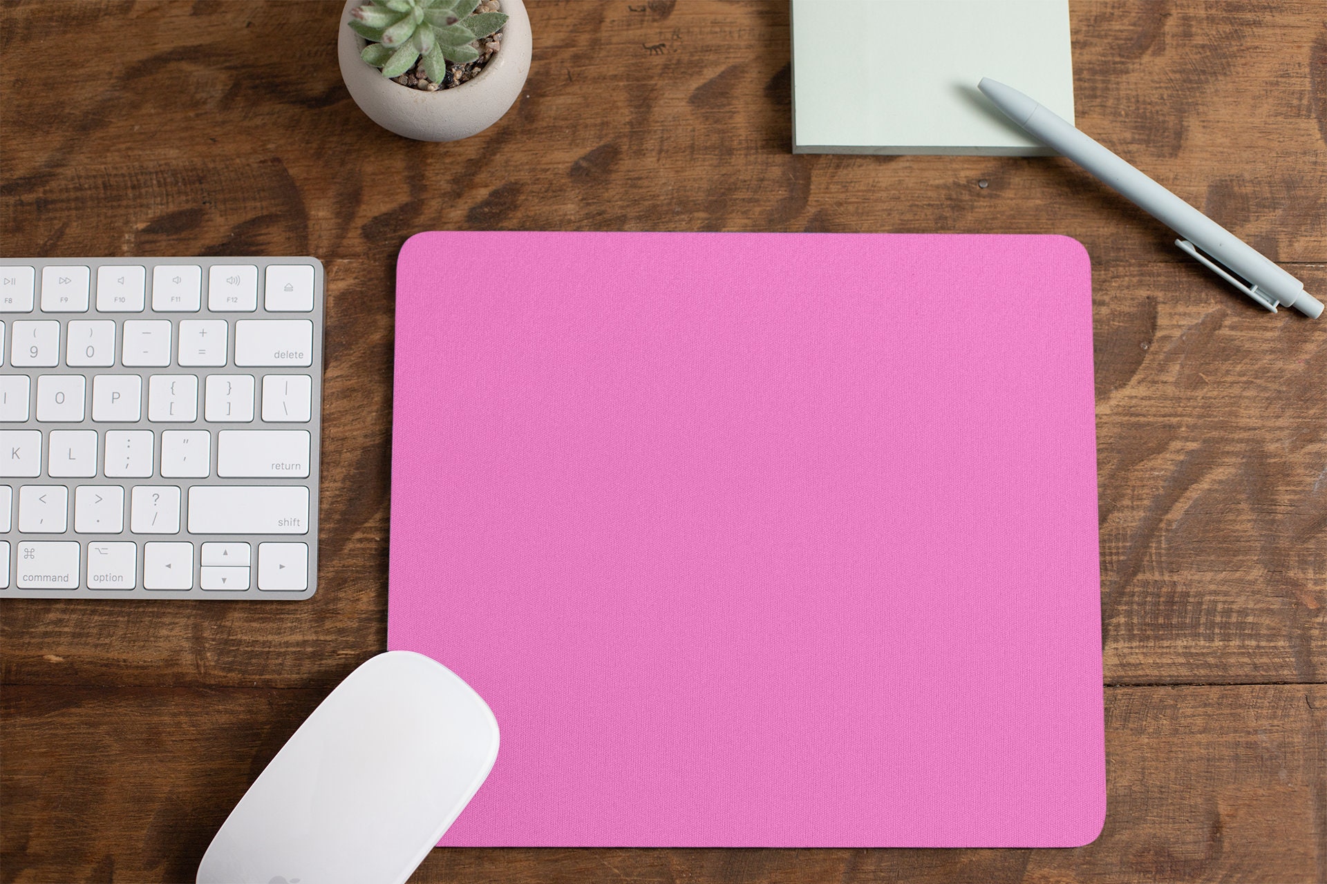 Plain Hot Pink Mouse Pad Laptop PC Gifts For Him Her Business Etsy