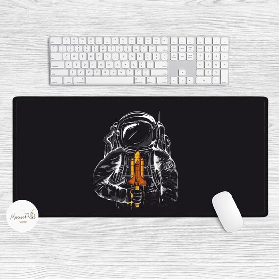 Astronaut Rocket Space Mouse Pad Gifts Him Her Men Women Boys Girls Kids Personalised Desk PC Christmas Birthday Gift Personalized Mouse Mat