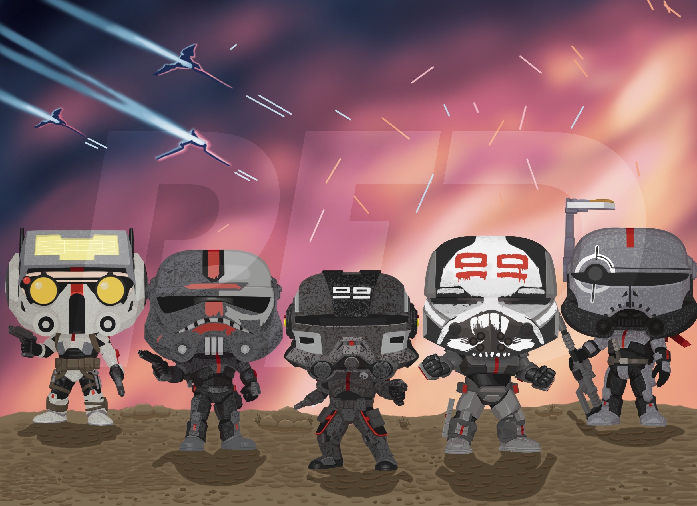 the bad batch funko pops