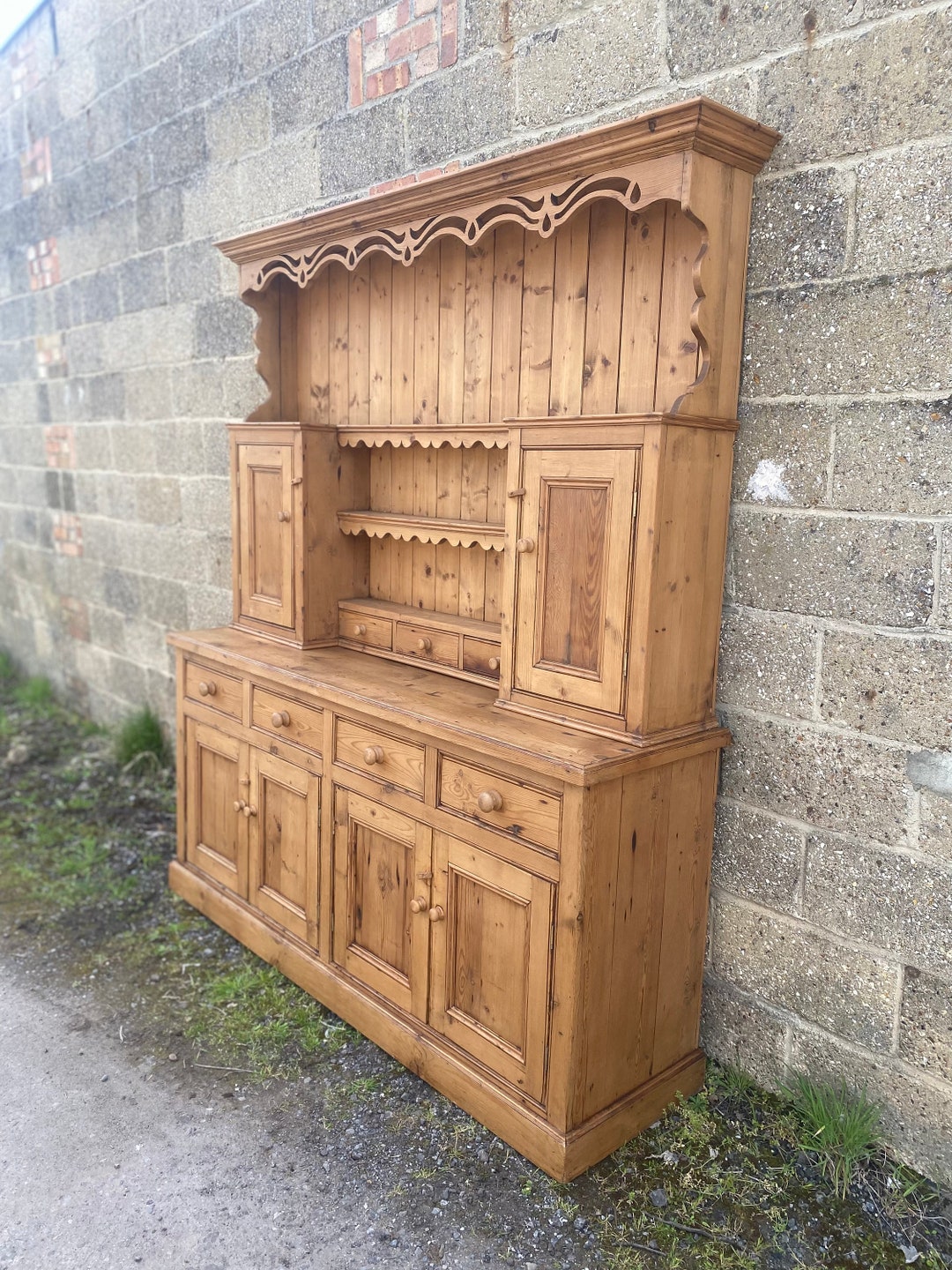 Beautiful Antique Pine Welsh Dresser Etsy UK