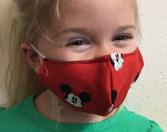 Mickey Mouse 3Ply Adjustable Face Mask w/ nosewire: Baby Toddler Child Kids Adult FAST SHIPPING