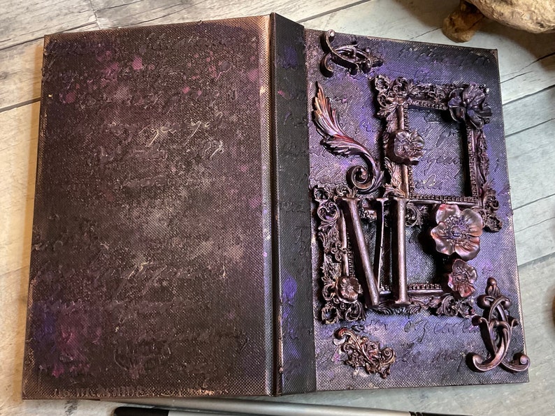 Handmade Altered Book Journal Sketchbook: Mixed Media Junk Journal ...