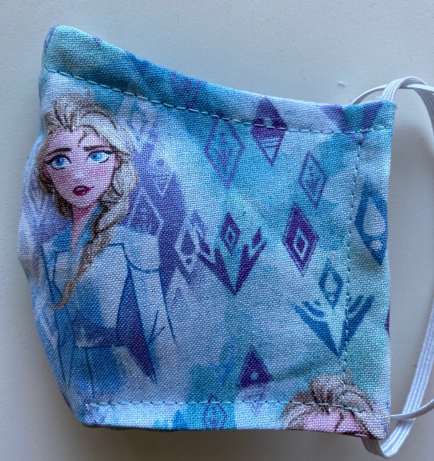 Elsa Frozen 2 3Ply Adjustable Mask w/ nosewire Handmade | Etsy