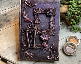 Handmade Altered Book Journal Sketchbook: Mixed Media Junk Journal SMALL