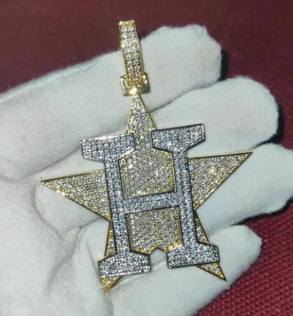 Diamond Custom Initial Pendant: Sterling Silver, Lab-created