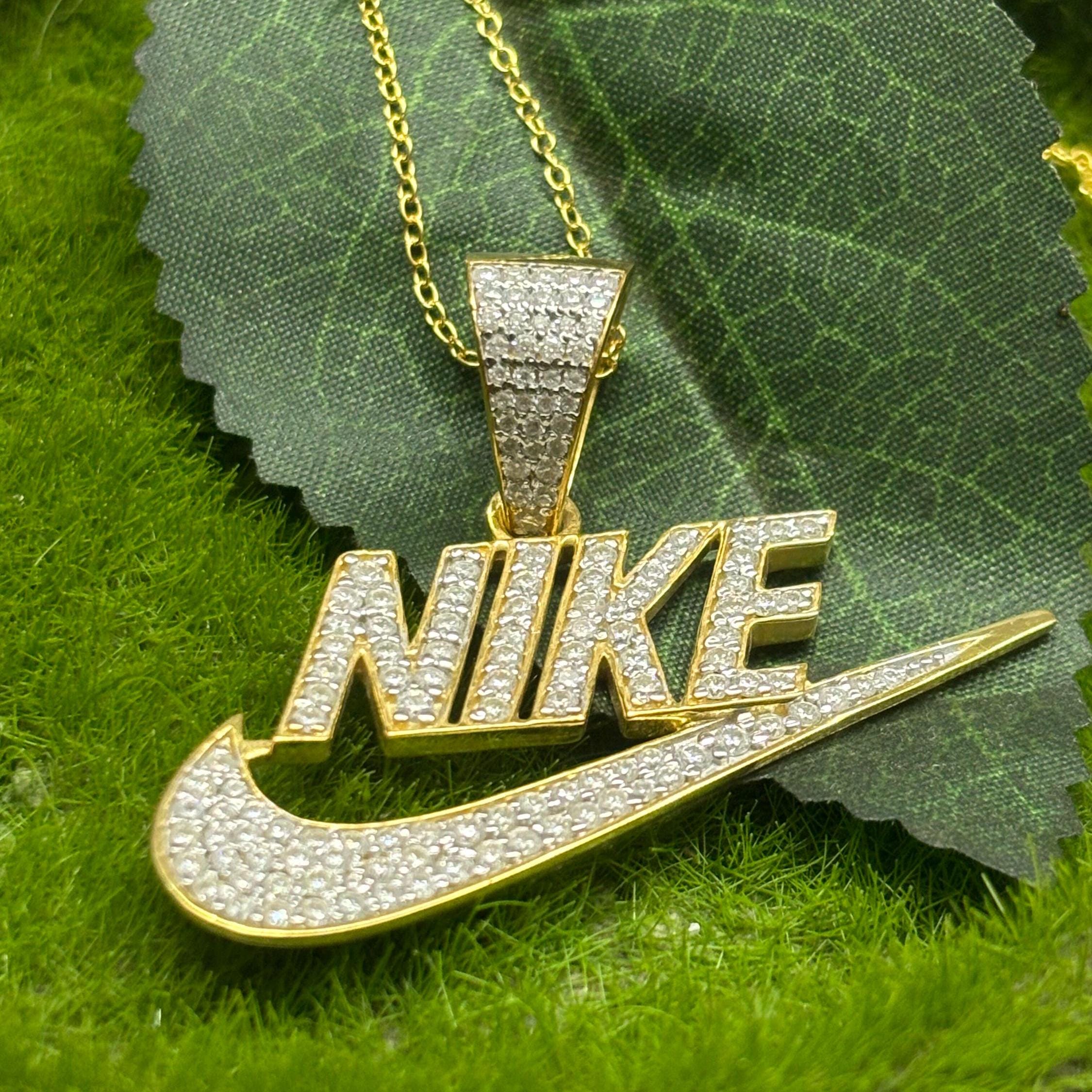 Gold Nike Pendant - Etsy