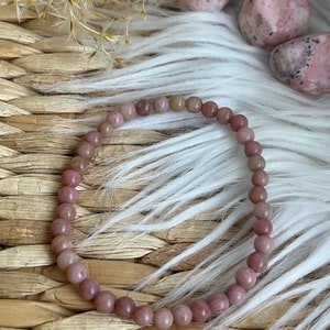 Bracelet RHODONITE magnétisé 4 mm