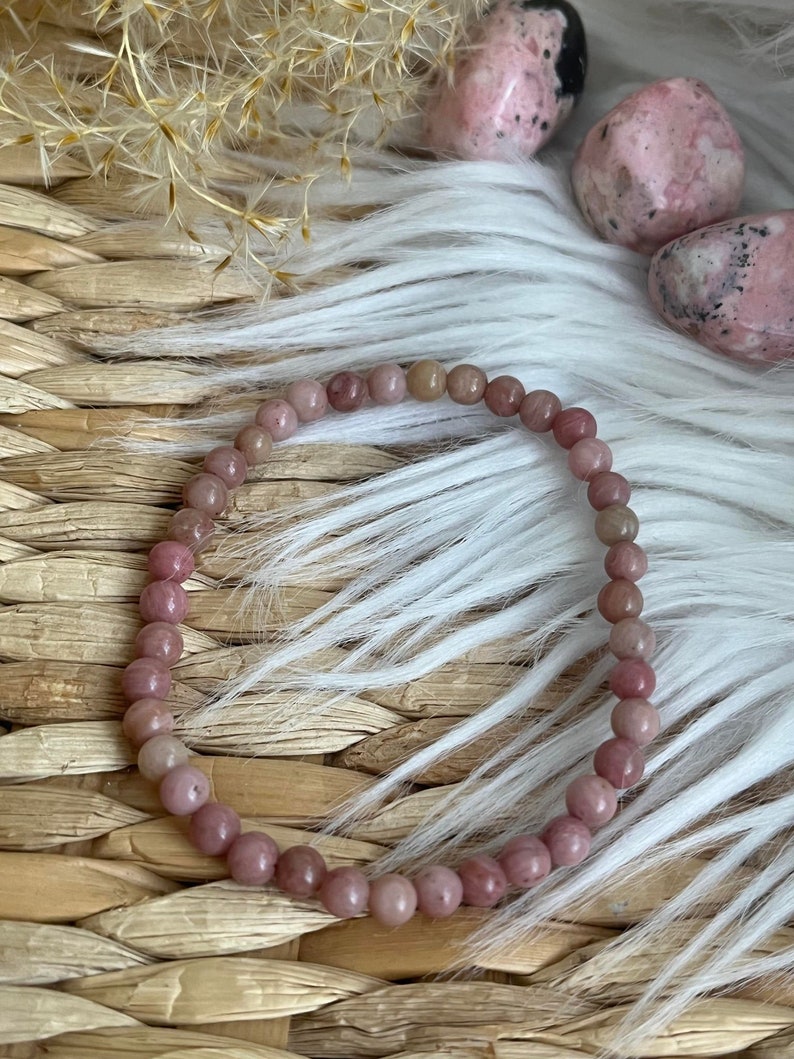 Bracelet RHODONITE magnétisé 4 mm