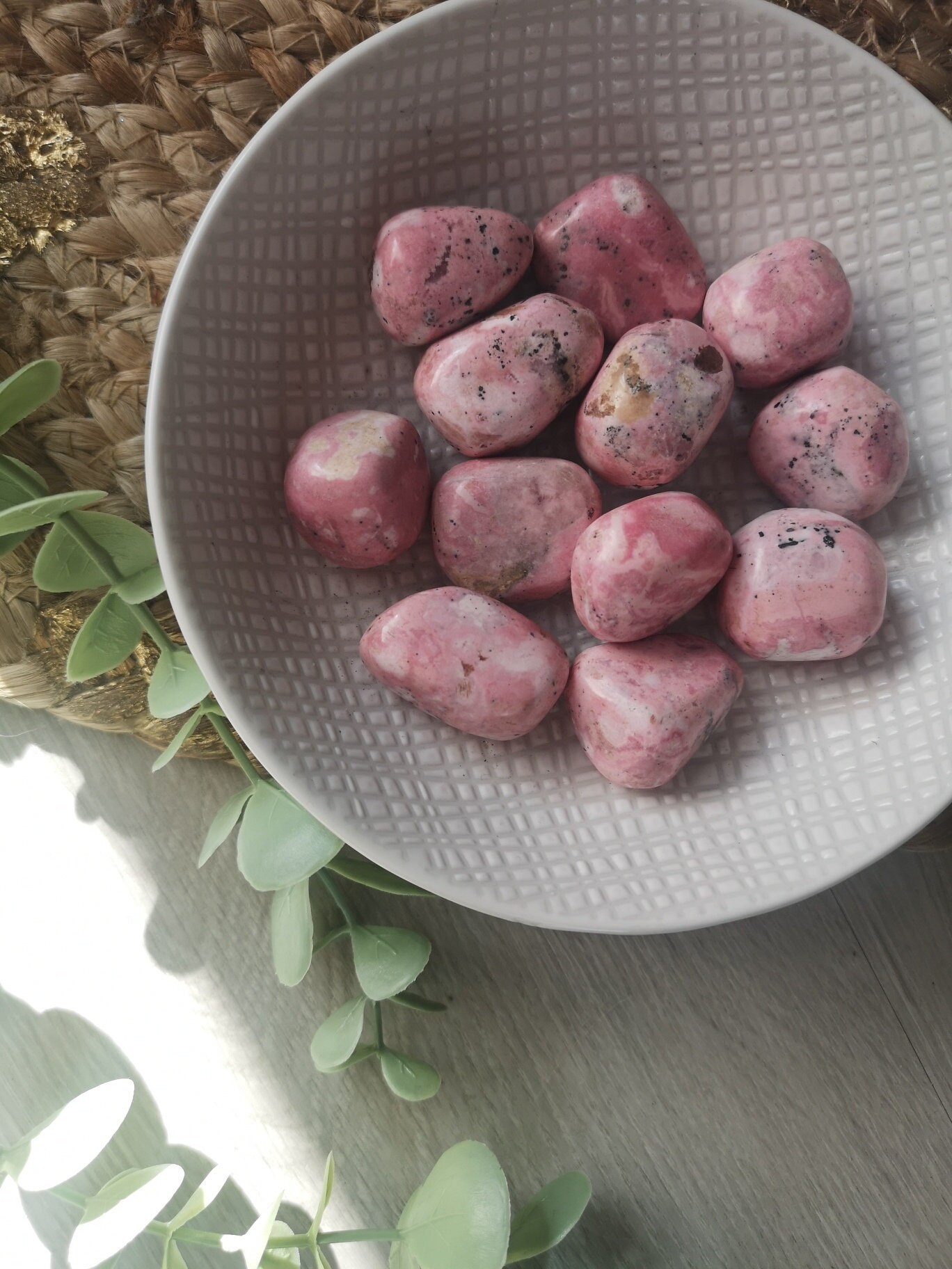 Rhodonite Pierre Roulée Magnetisee