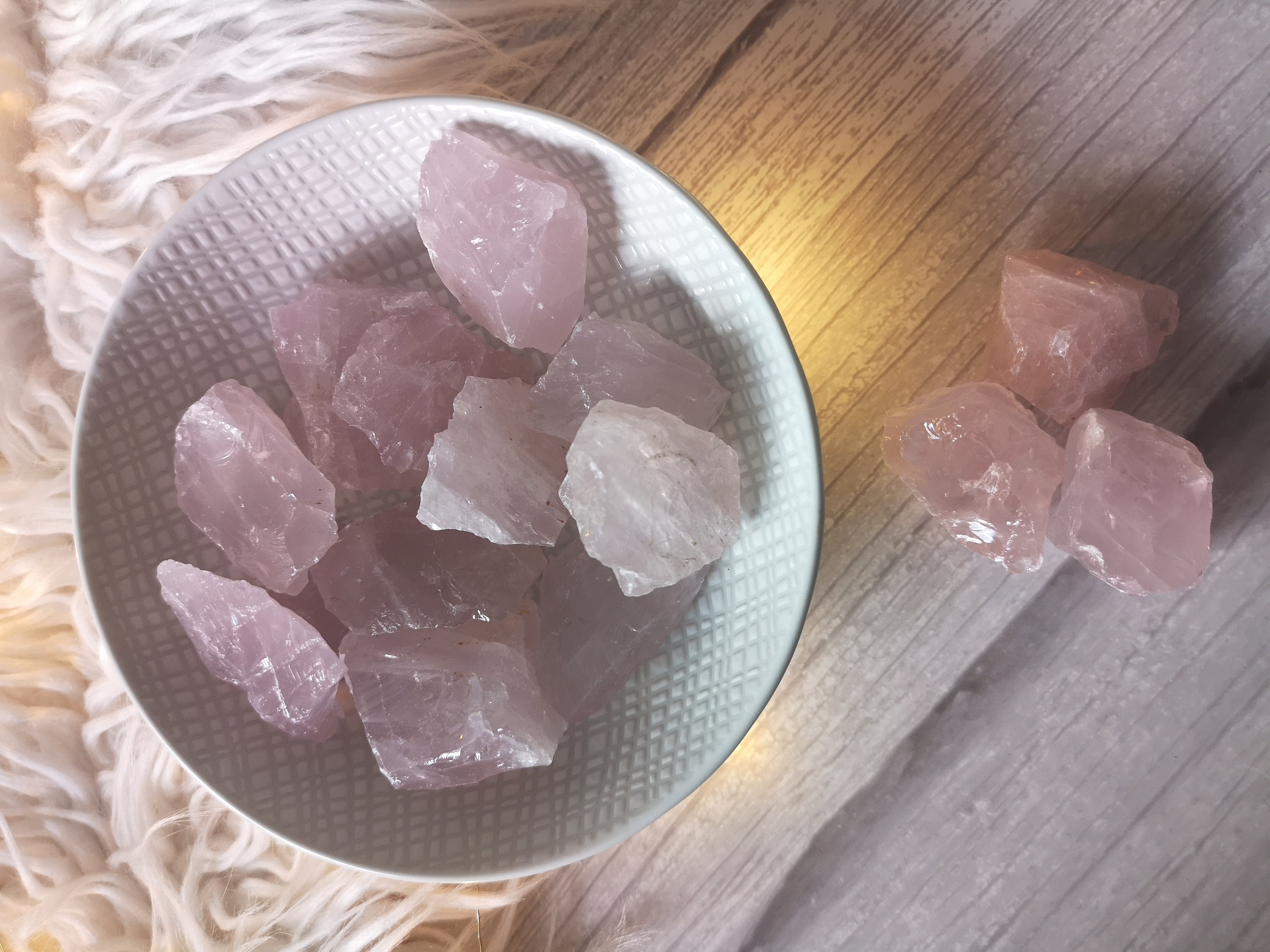 Quartz Rose Brut Magnetisé