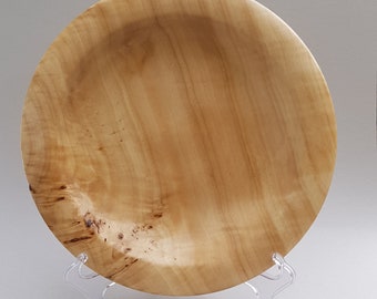 Decorative platter made of poplar wood