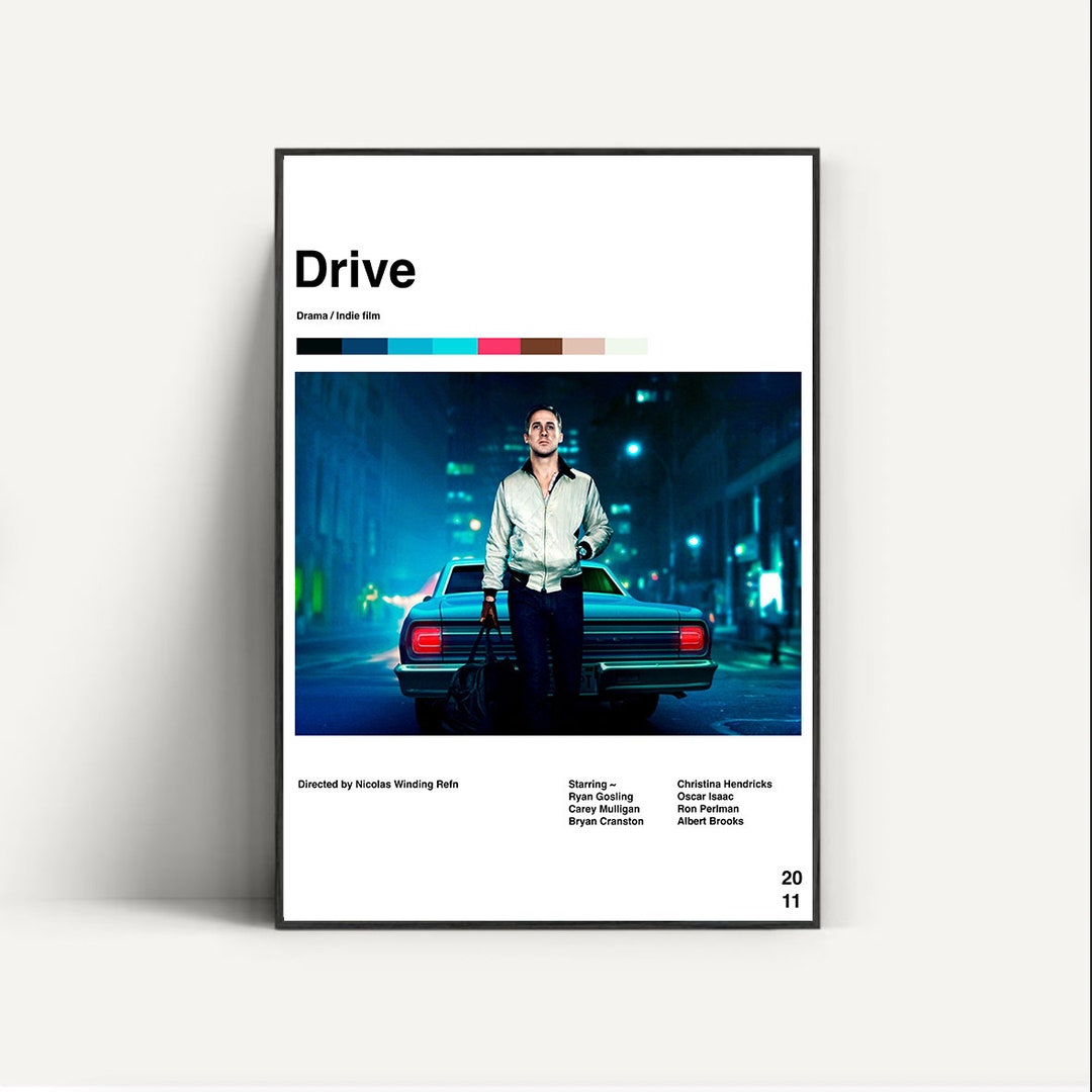 Drive Drive Movie Print Ryan Gosling Movie Print Movie Etsy