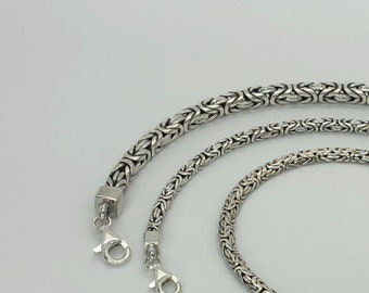 Handgemaakte sterlingzilveren Byzantijnse Borobudur-armband