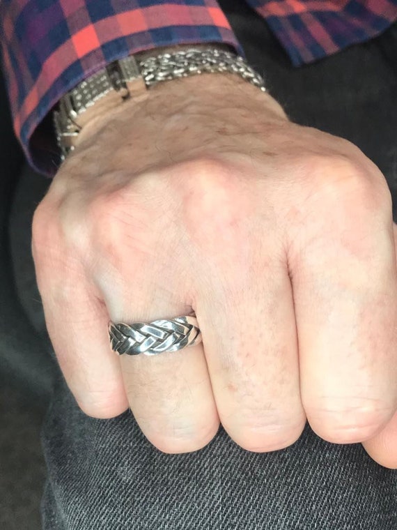 Bague De Mariage Unisexe En Argent Sterling 925, Largeur 8 Mm, Finition Miroir - Idéale Pour Alliances Homme Et Femme