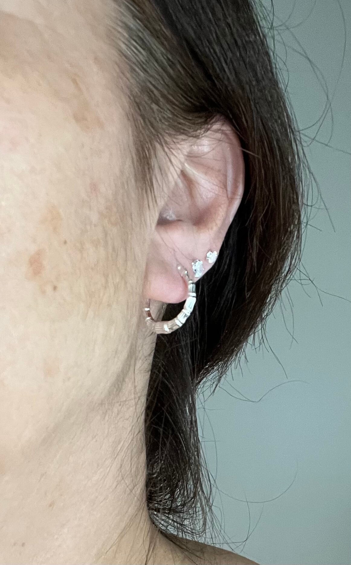 SILVER/GOLD FASHION Small/medium/large CREOLE